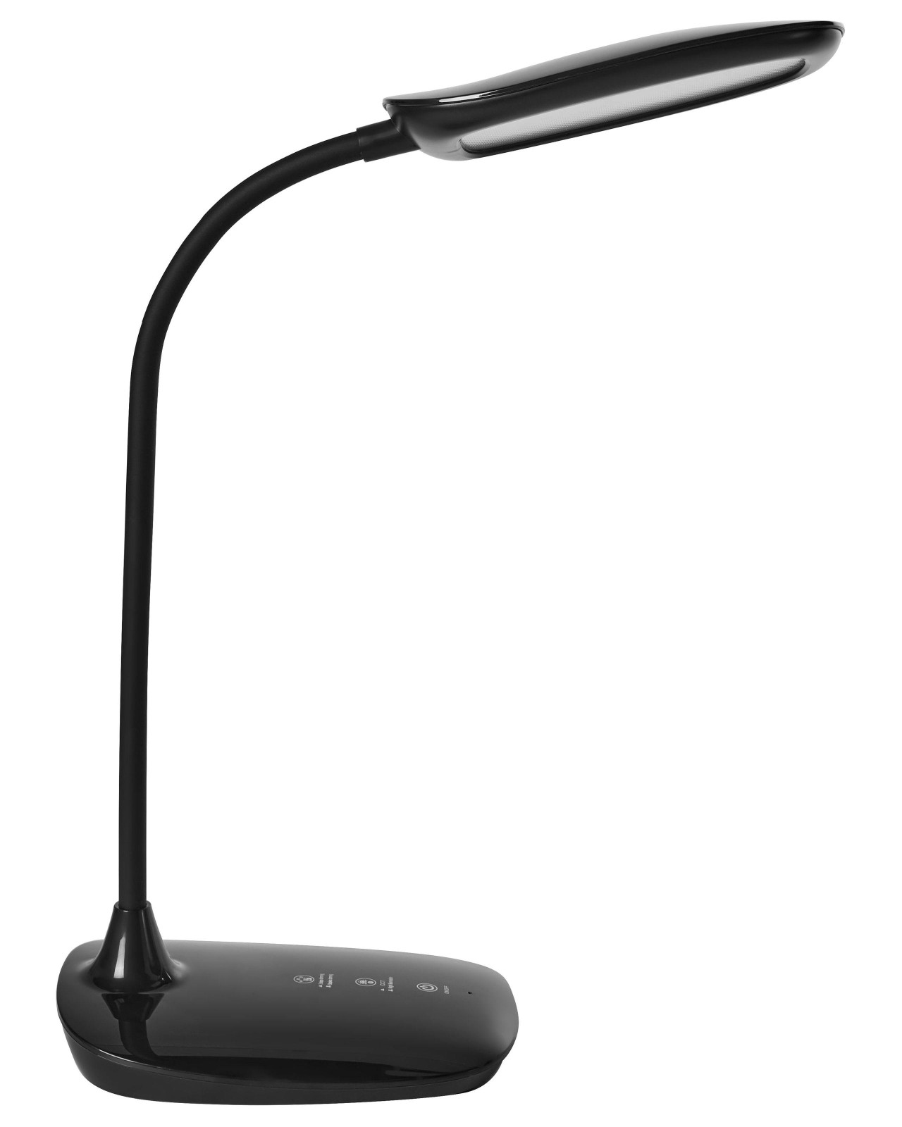 Candeeiro de secretária LED HYDRA Com regulador de intensidade Preto