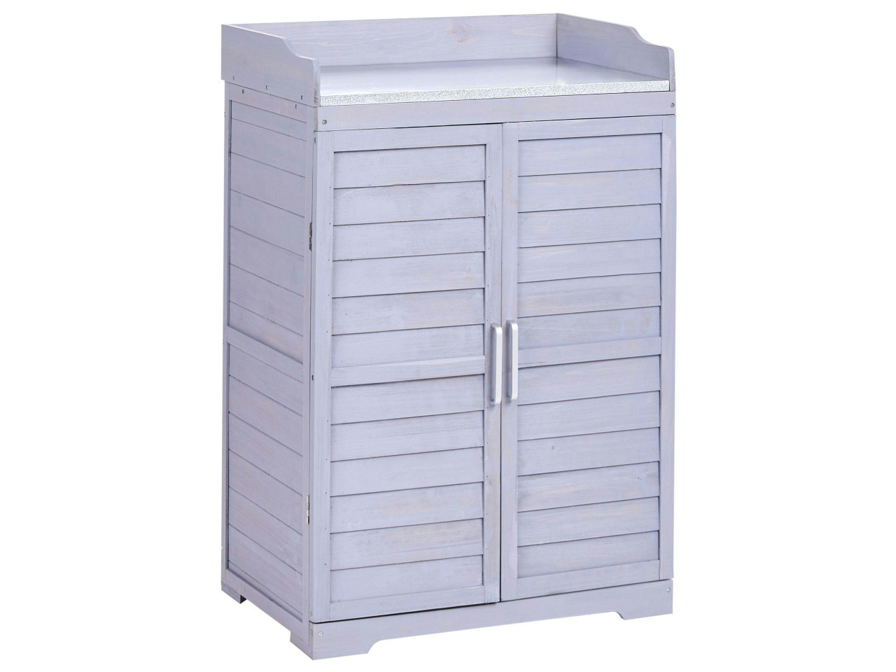 Abrigo para ferramentas TEREVILLE Madeira de abeto 67 cm 45 cm Cinzento