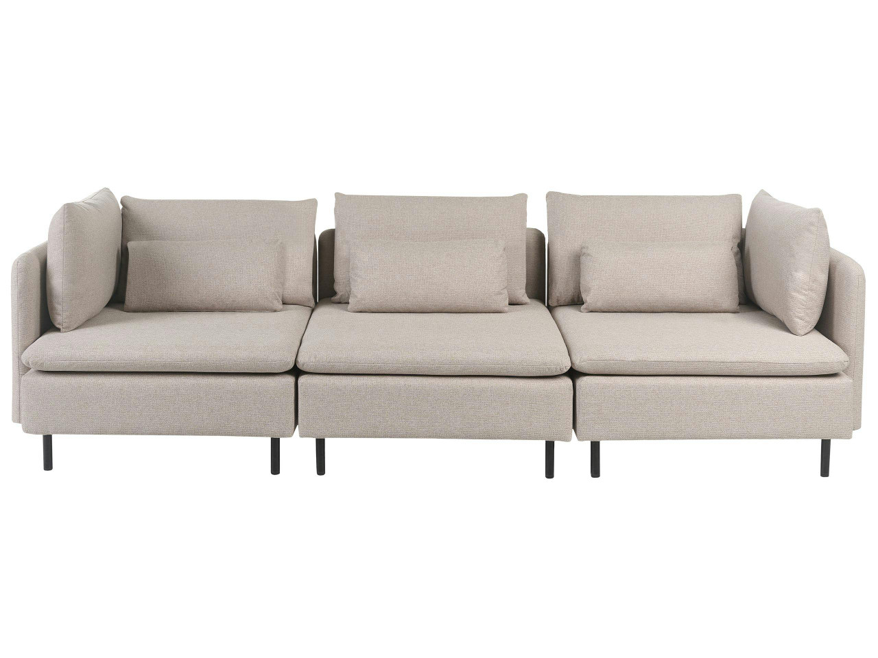 Sofá modular 3 plazas EGERIS tejido crema