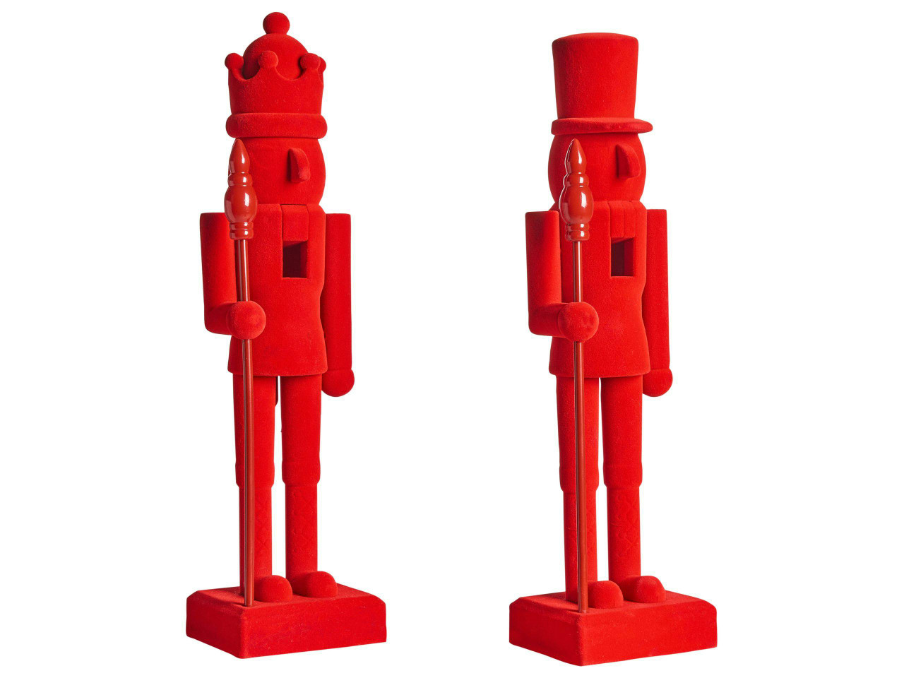Conjunto de 2 figuras FLATEY Quebra-nozes 40 cm Vermelho