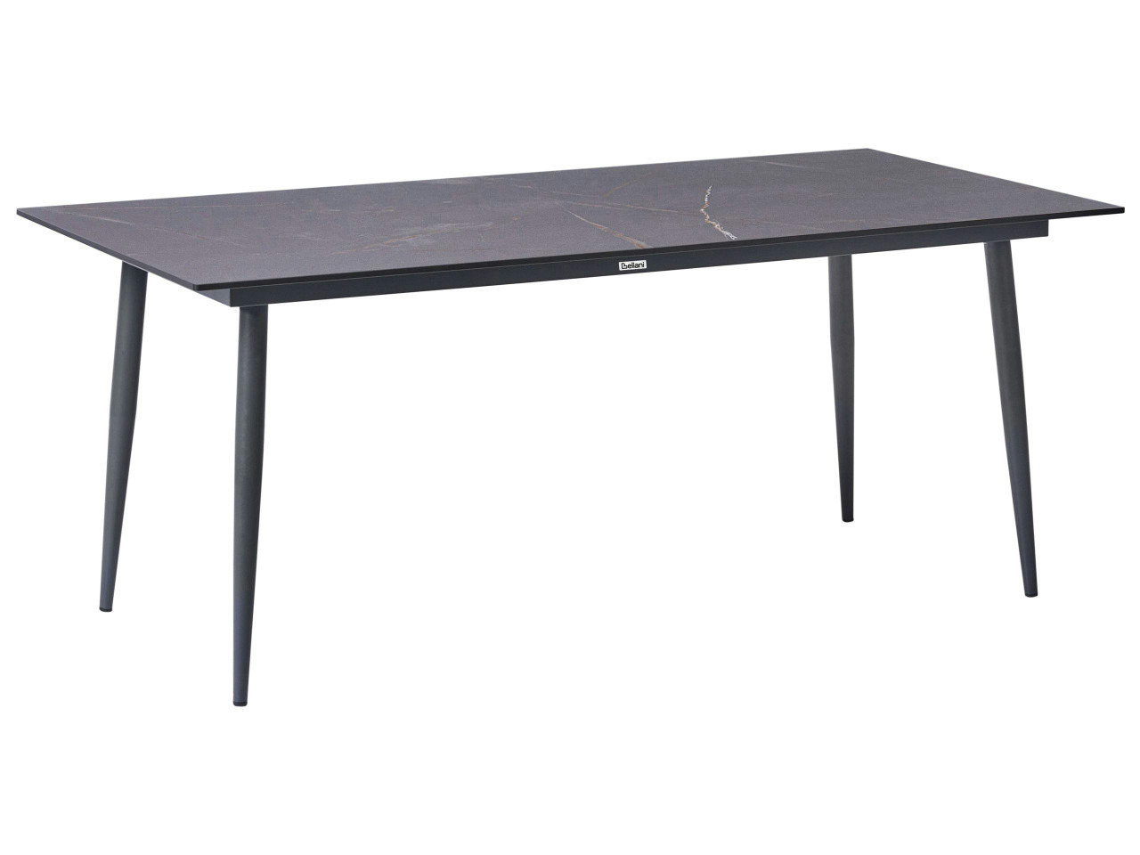 Mesa de refeição de jardim TOLENTINO 180 cm 90 cm Efeito de mármore Mármore cinzento