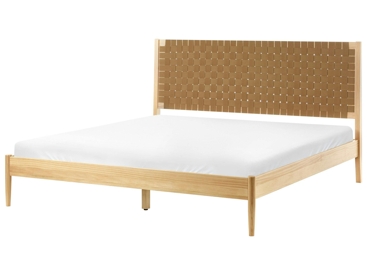 Cama Pinho BRUNEMONT 180 x 200 cm Castanho claro