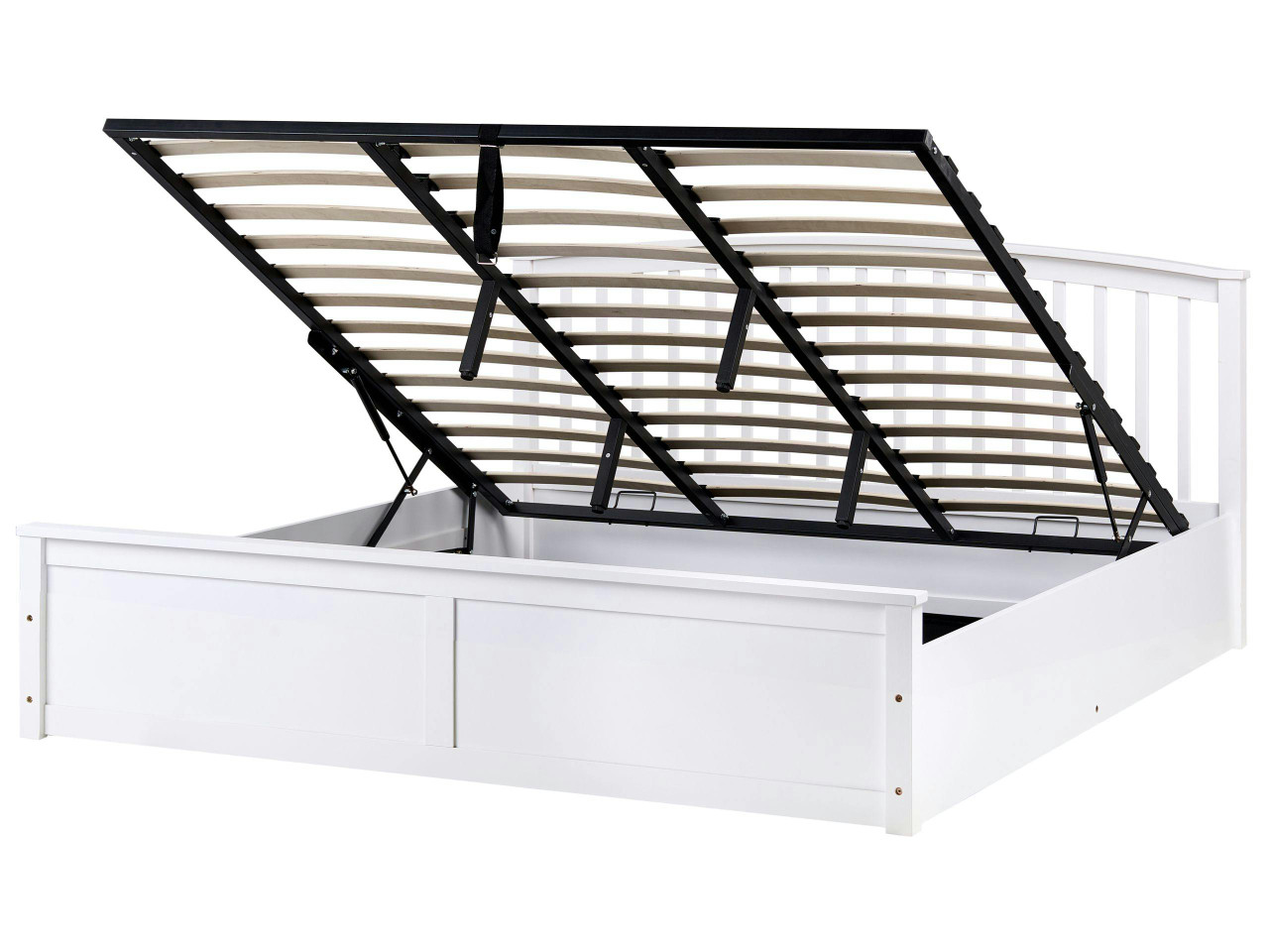 Sommier com arrumação Pinho CLARBEC 180 x 200 cm Branco