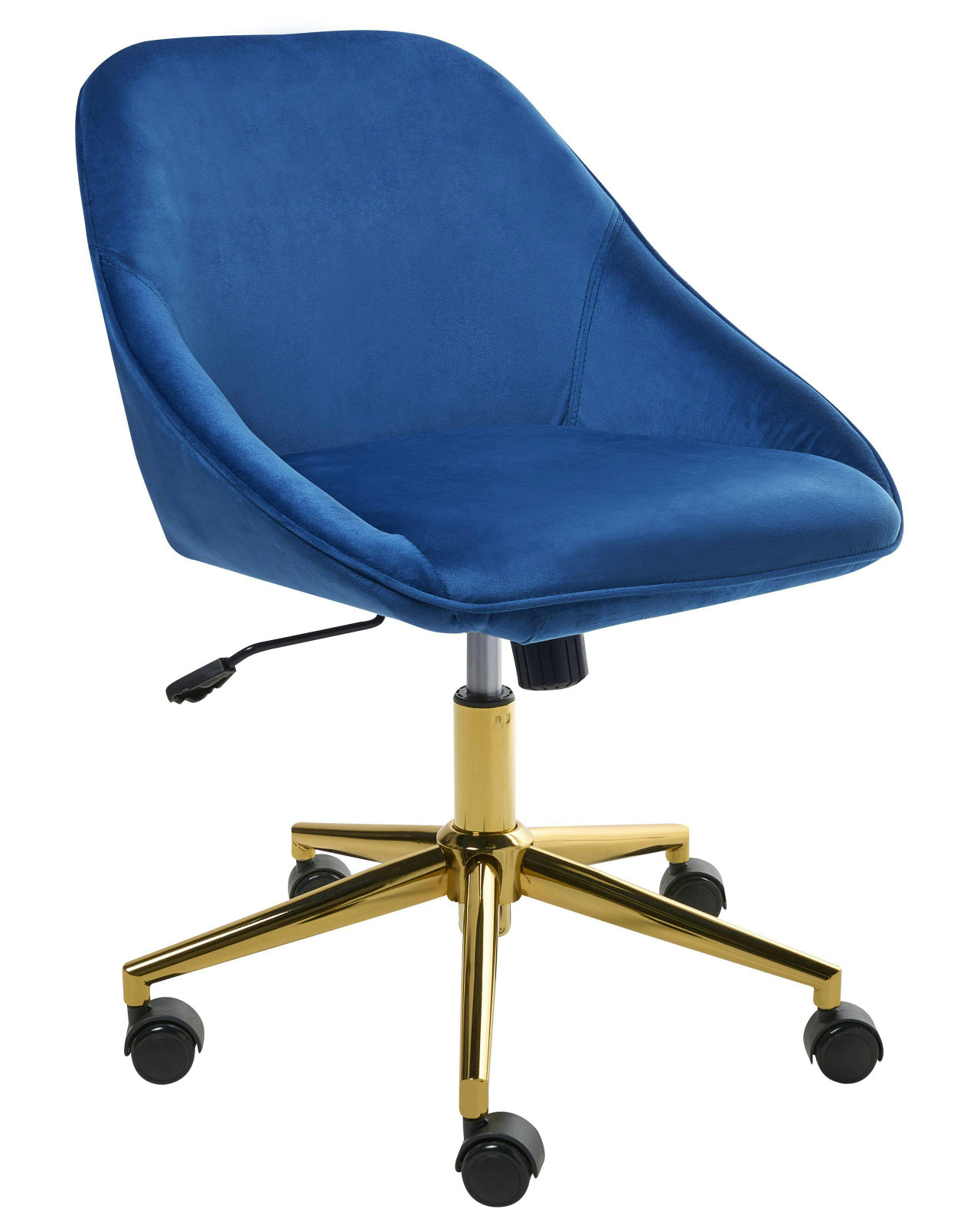Cadeira home office BARDSDALE Veludo Azul marinho