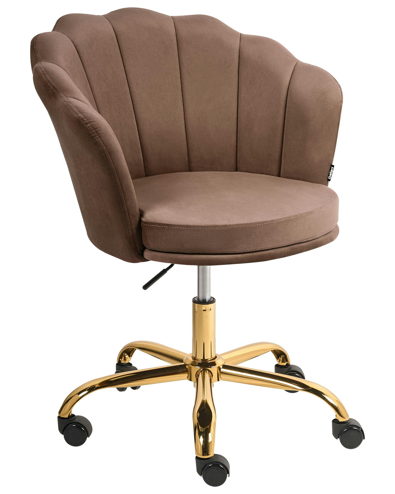 Cadeira home office MONTICELLO Veludo Castanho