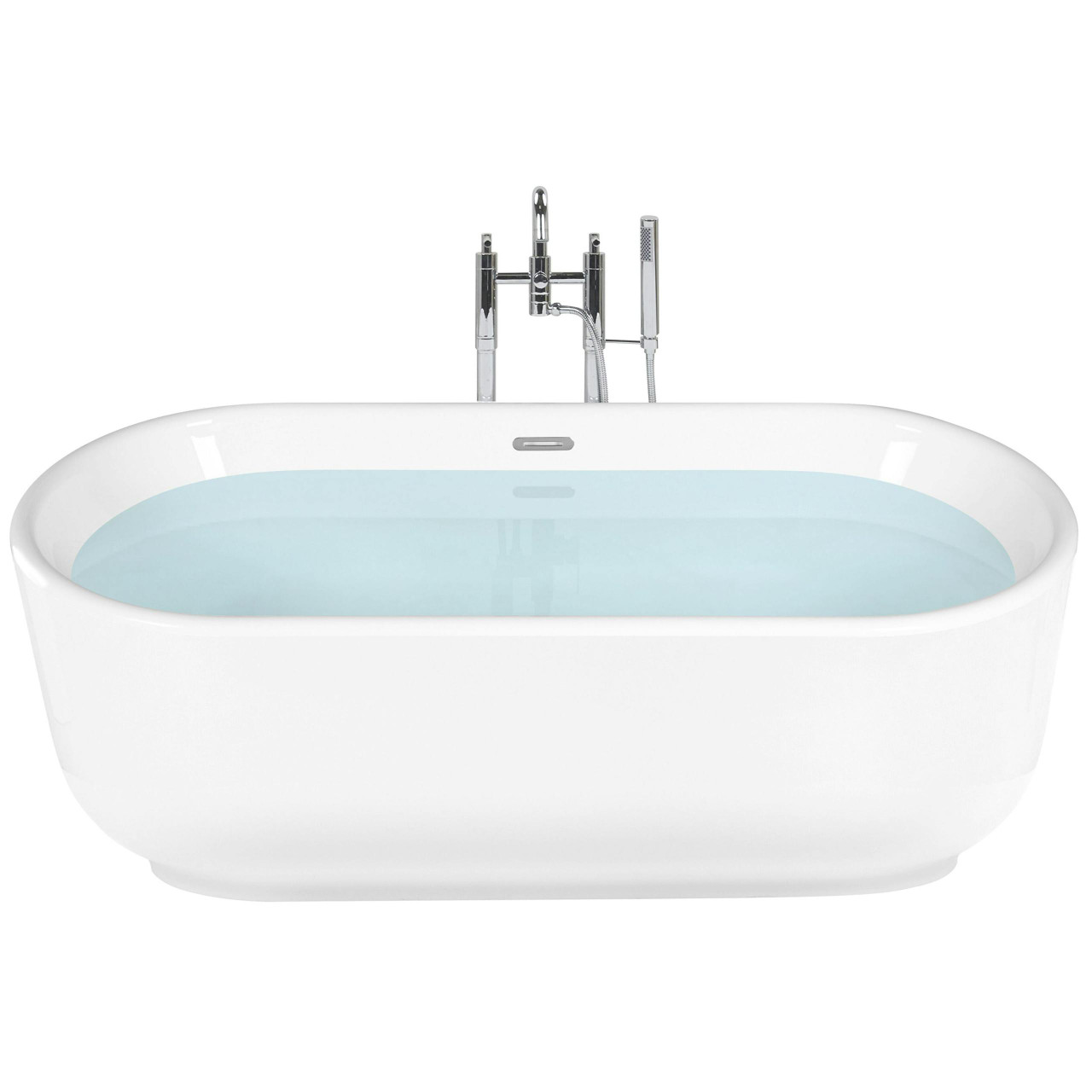 Freestanding Pinel acrylic bathtub in white