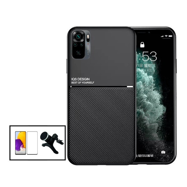 Magnetic Lux case with 5D screen protector and magnetic car mount for Redmi 10 2022