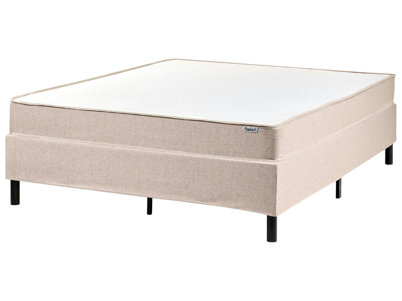 Cama sem cabeceira Tecido COUNTESS  140 x 200 cm Creme