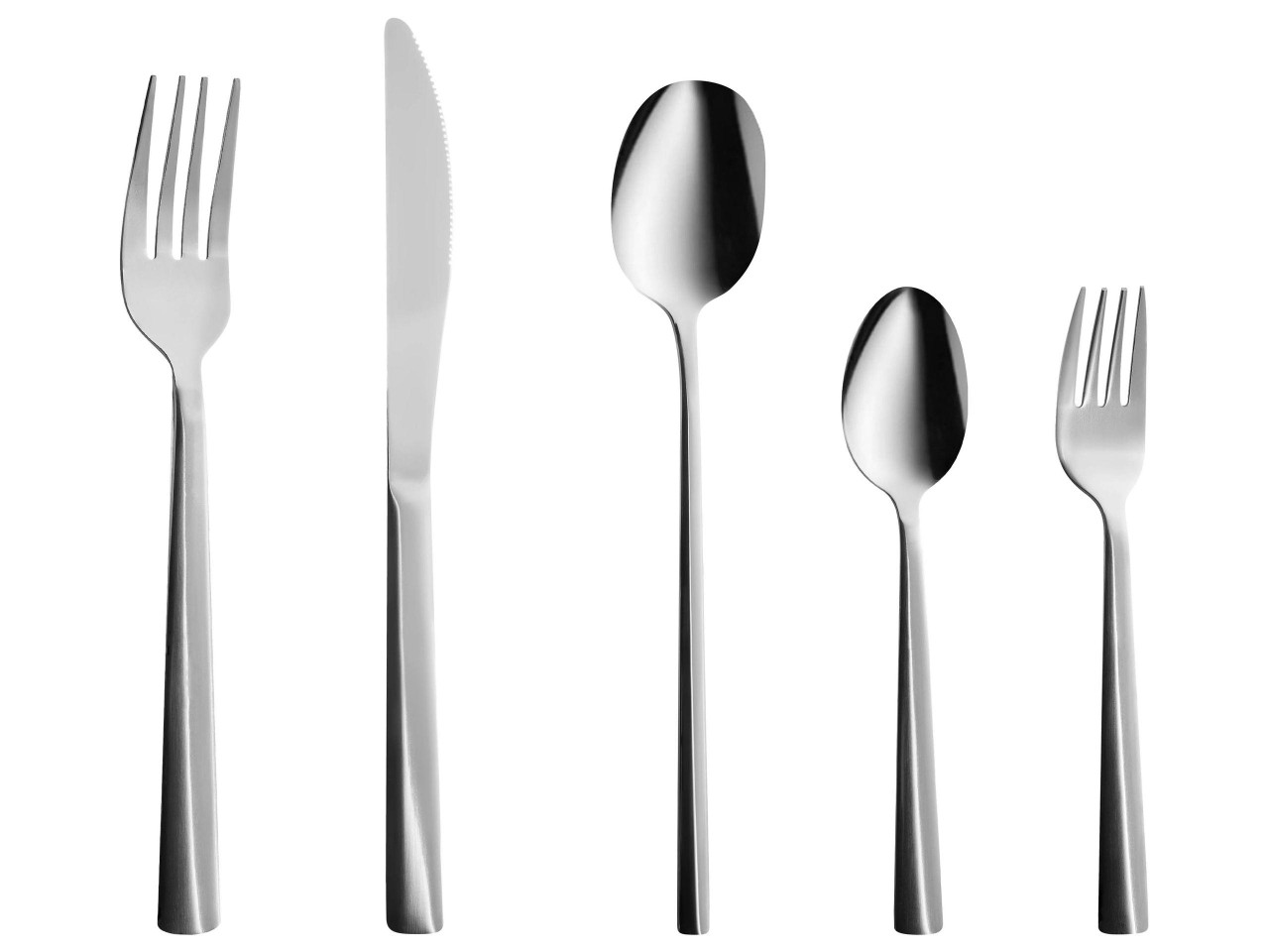 Conjunto de 60 talheres PENNE Prateado