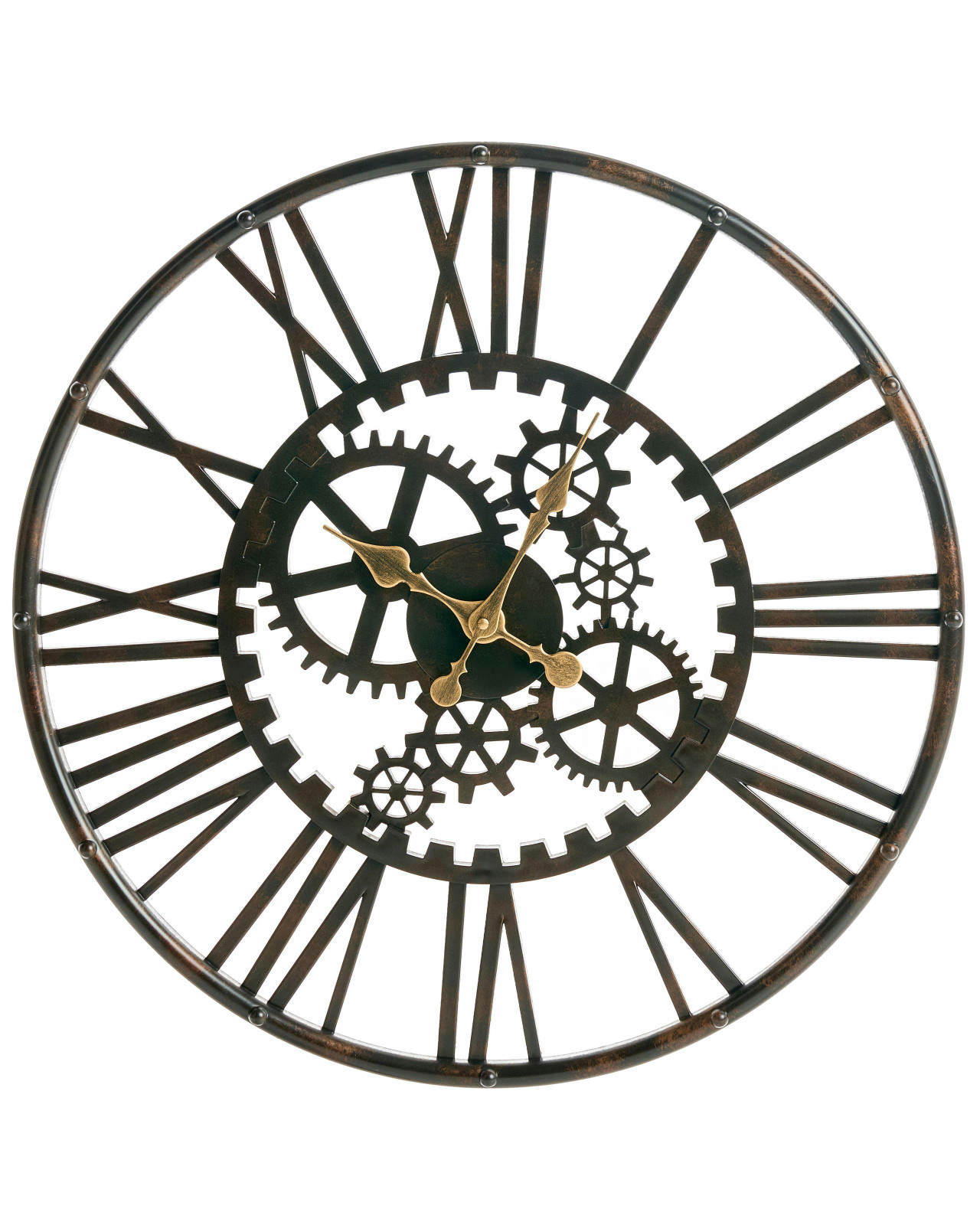 Relógio de parede PETRER 60 cm Metal Preto