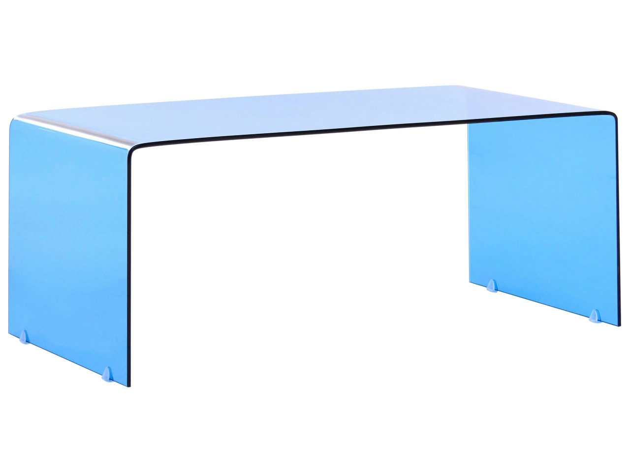 Mesa de centro KENDALL Vidro de segurança (temperado) Azul