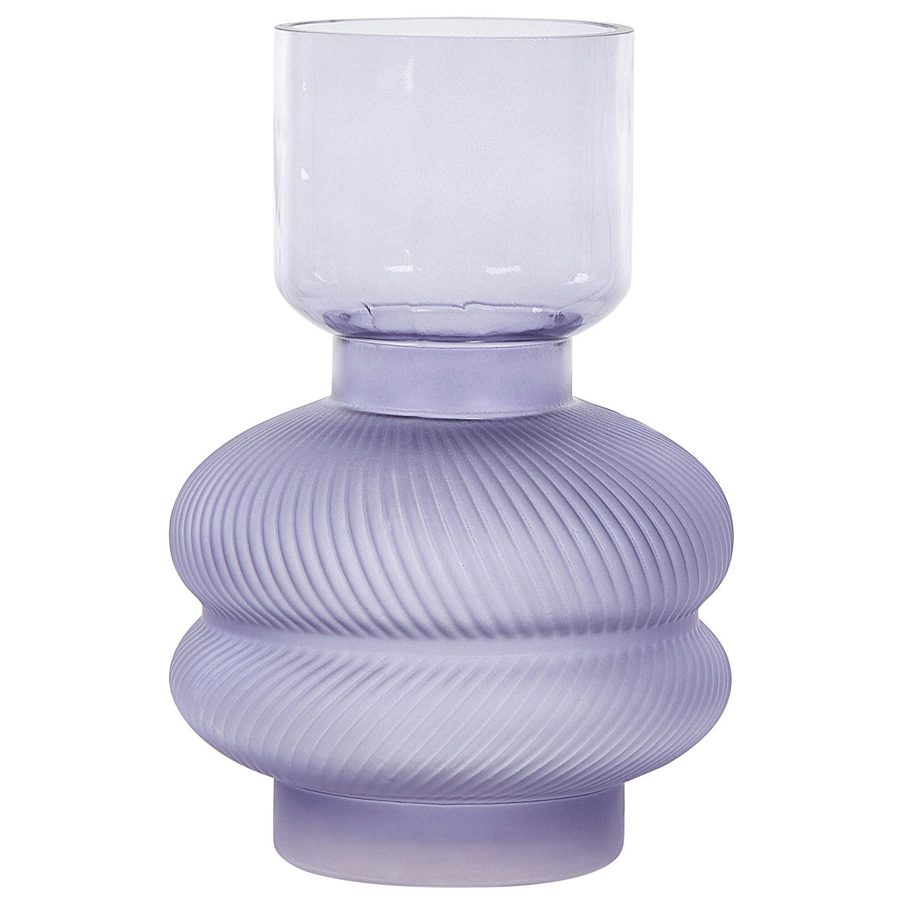 Jarrón decorativo Rodia vidrio violeta