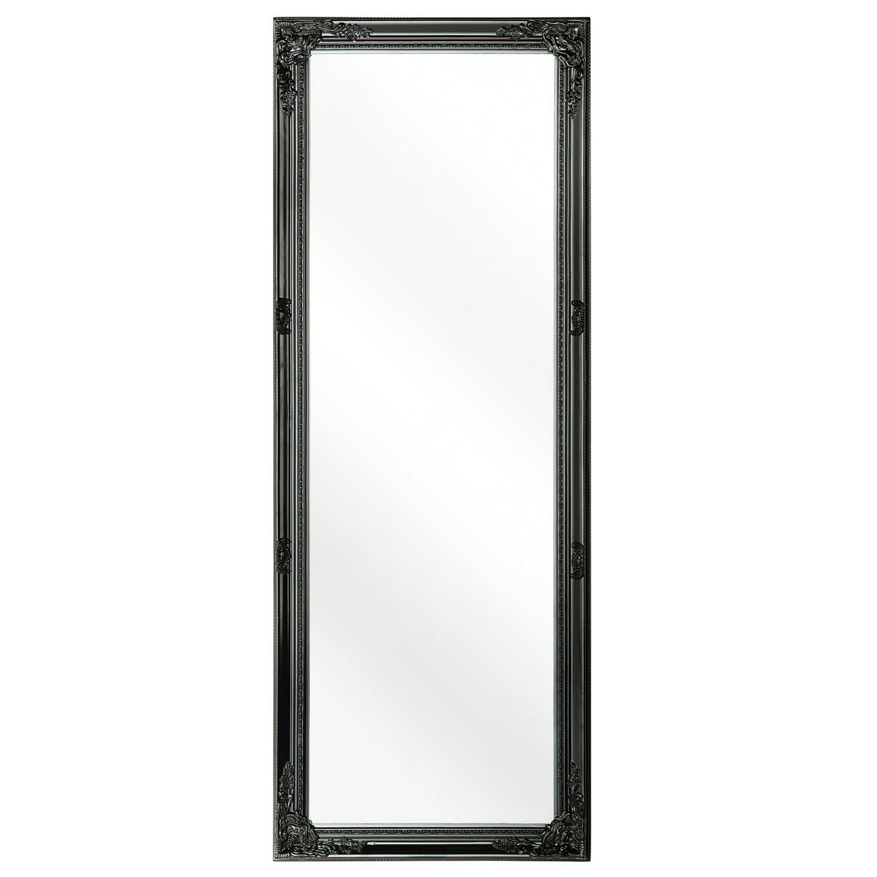 Fougeres wall mirror synthetic black frame