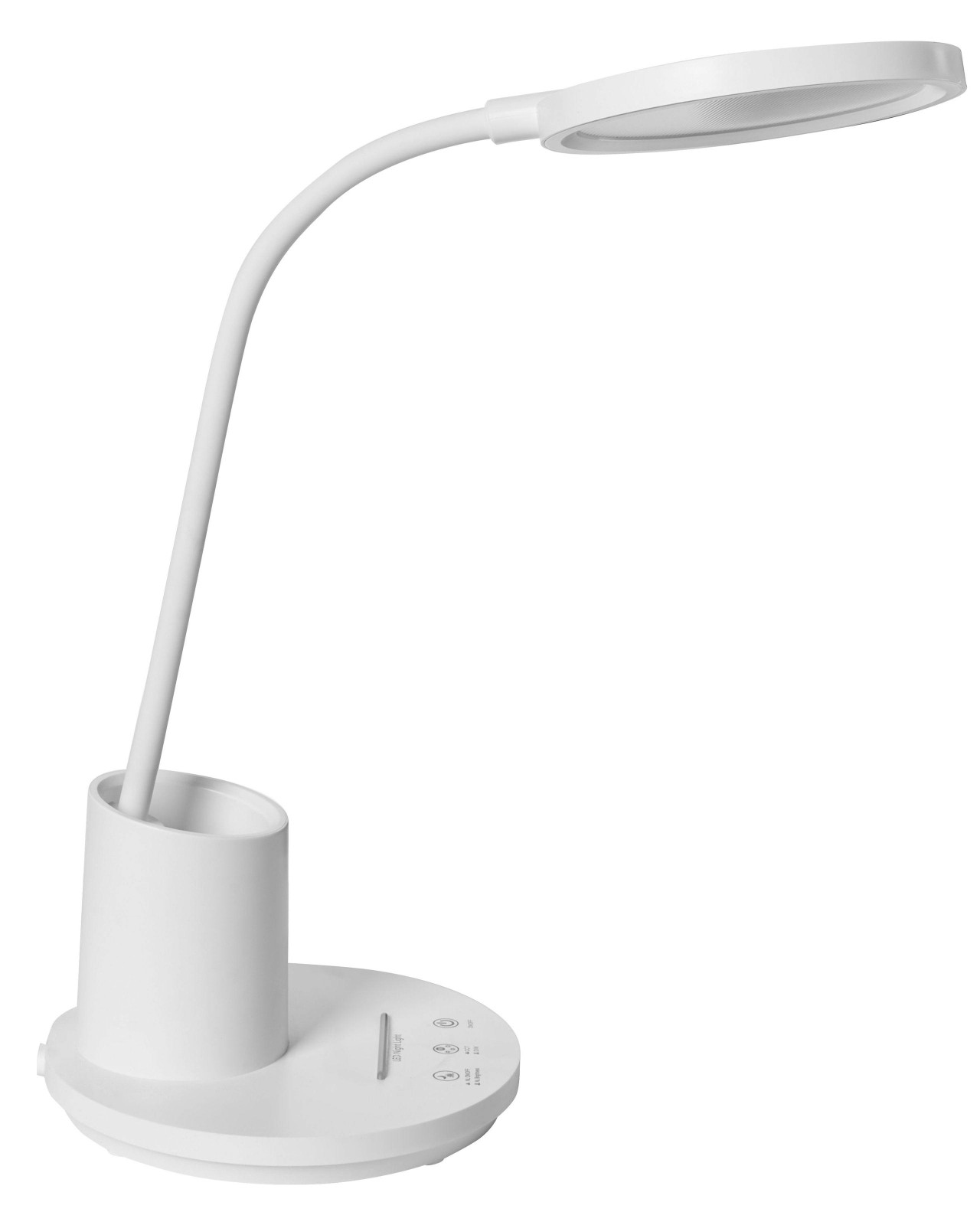 Candeeiro de secretária LED VELA Com regulador de intensidade Branco