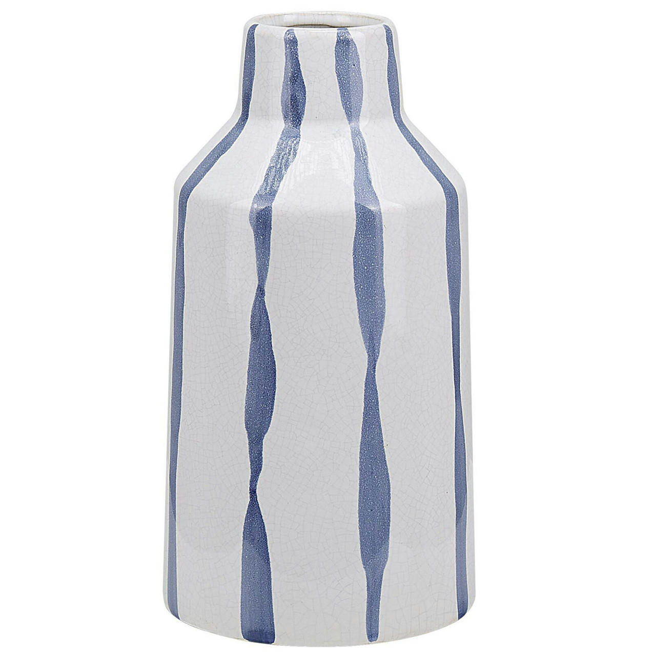 Jarrón decorativo Assus de gres blanco