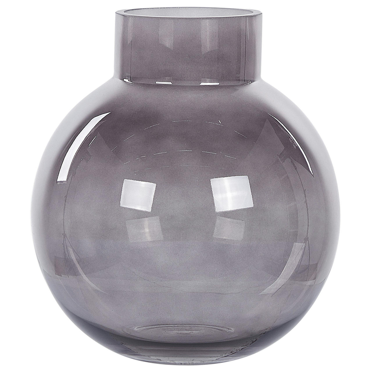 Jarrón decorativo Polydrosos de vidrio gris