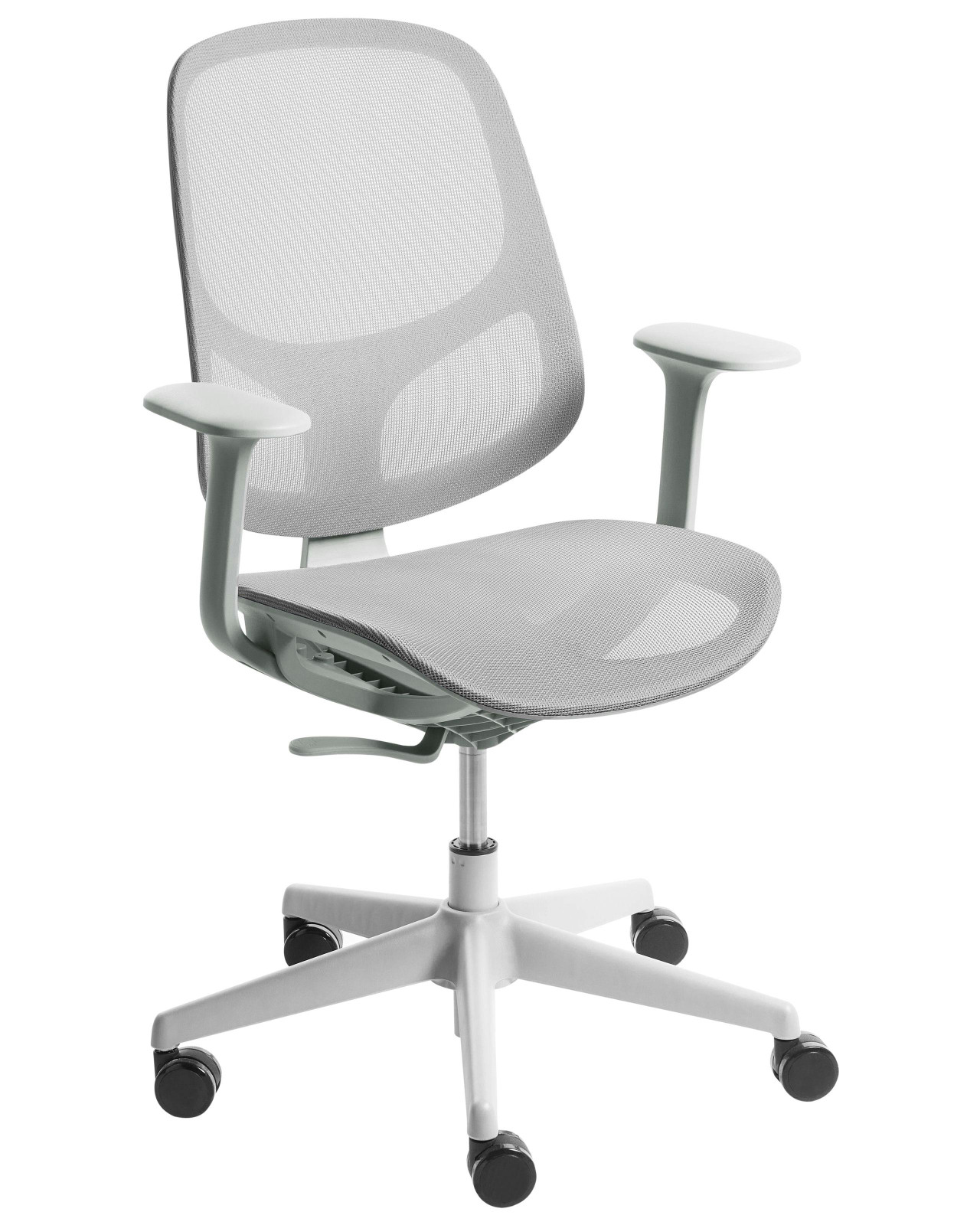 Cadeira de escritório AERI Tecido Cinzento claro