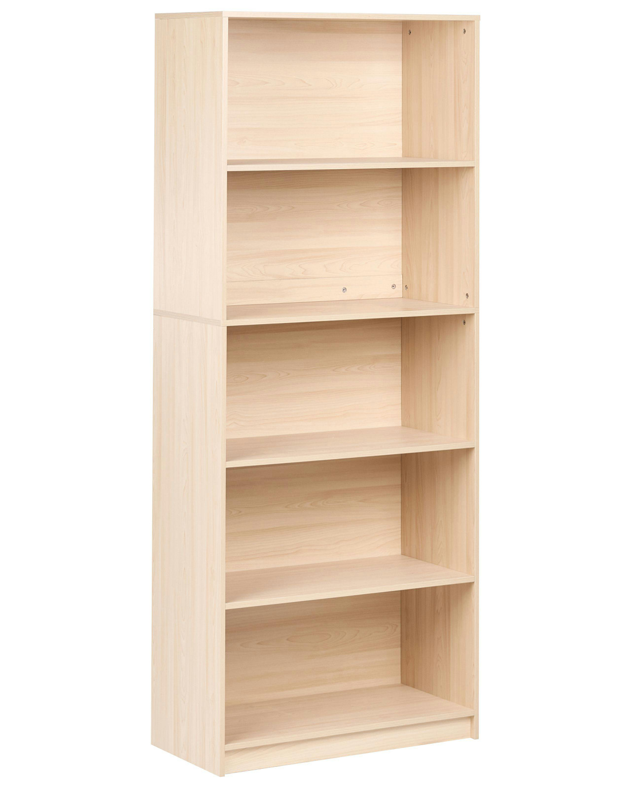 Estante com 5 prateleiras ZEHNA 195 cm Castanho claro