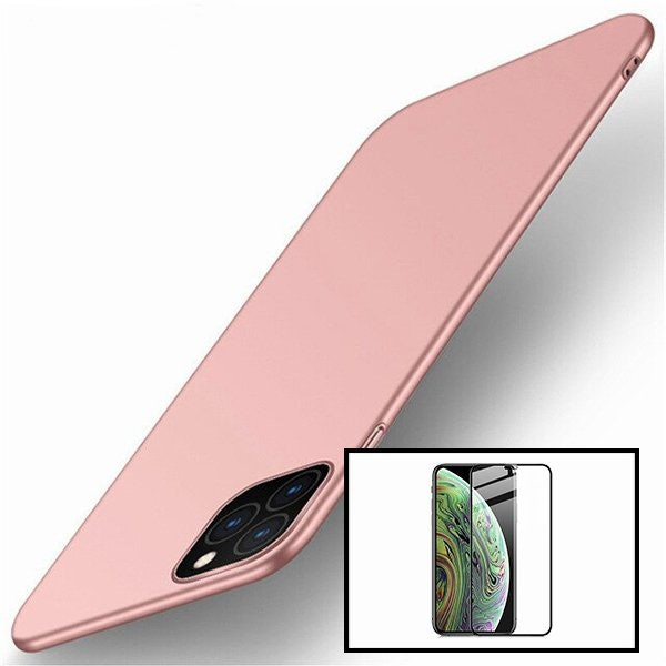 Full Cover 5D tempered glass protector and SlimShield case for iPhone 13 Pro