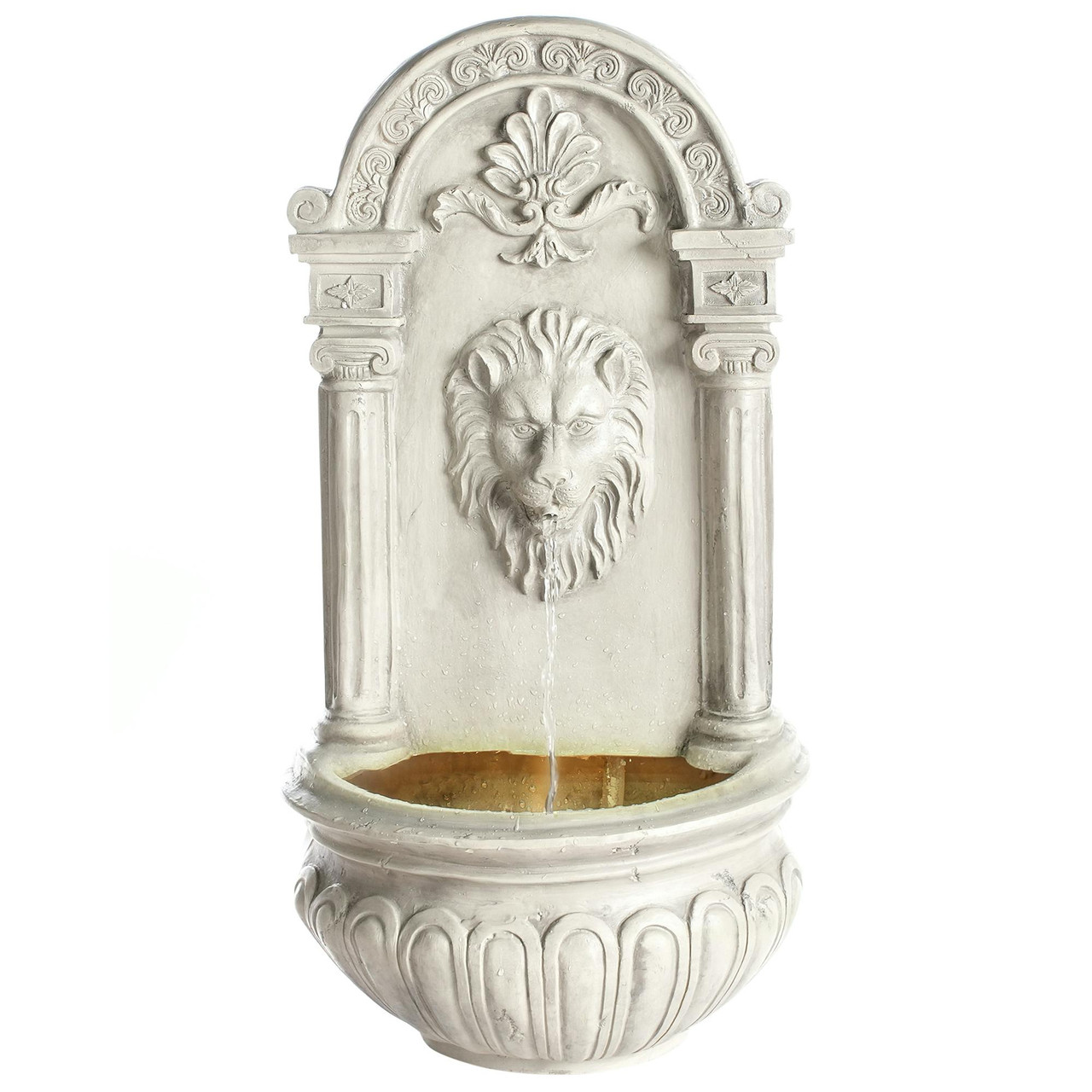 Fuente de jardín LED Marmore resina beige