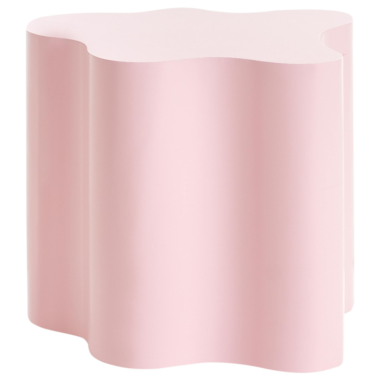 Sakami side table in MDF pastel pink