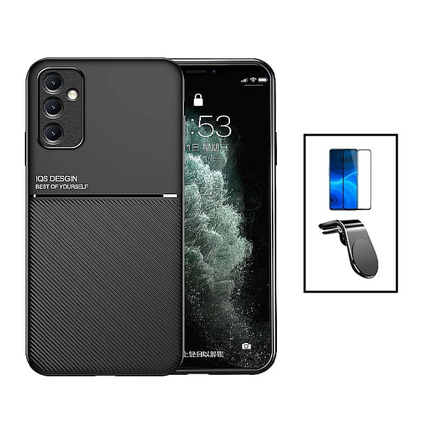 Funda magnética Lux y protector 5D con soporte magnético para Samsung Galaxy A14
