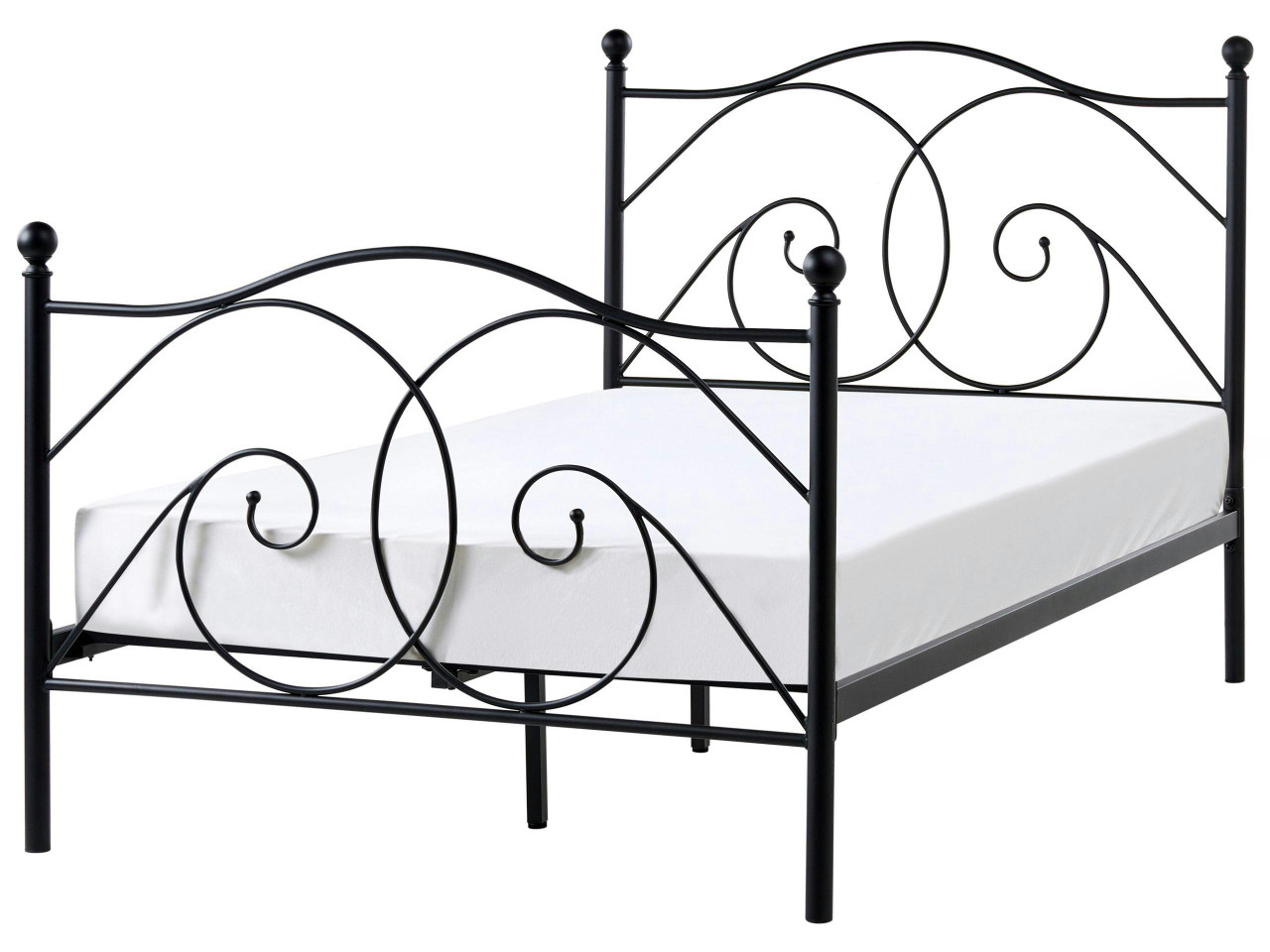 Cama Metal DINARD 120 x 200 cm Preto