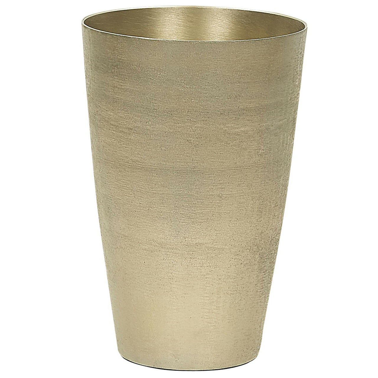 Jarrón decorativo Amrit en aluminio dorado