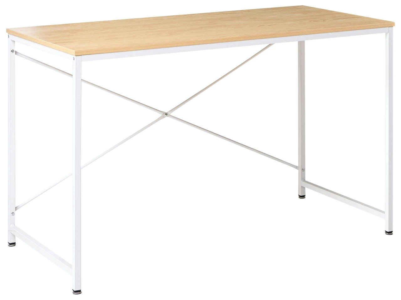 Secretária ANDASTE Castanho claro/Branco 120 cm 60 cm