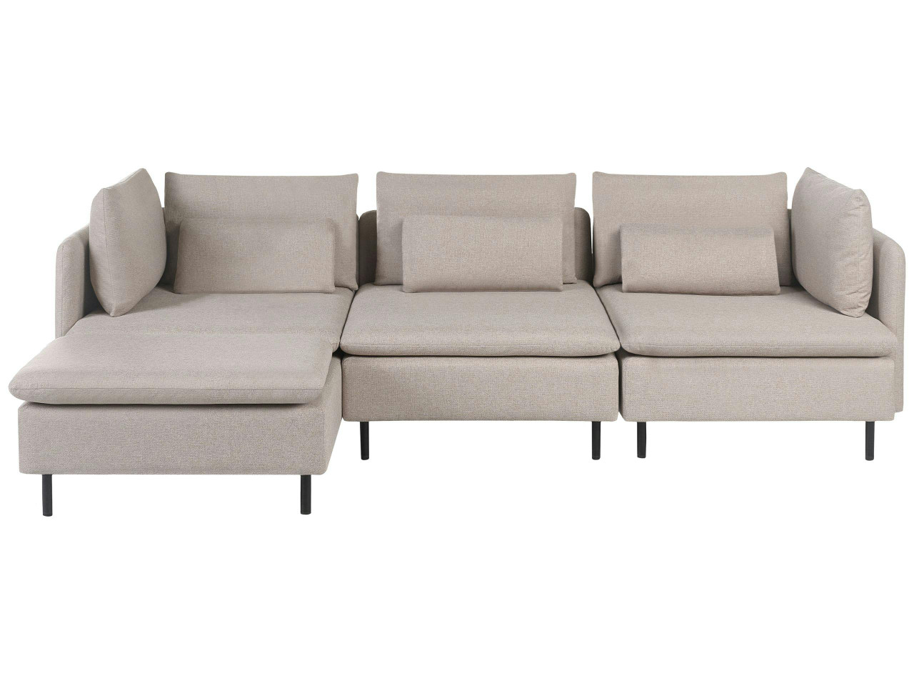 Sofá modular EGERIS en tejido crema