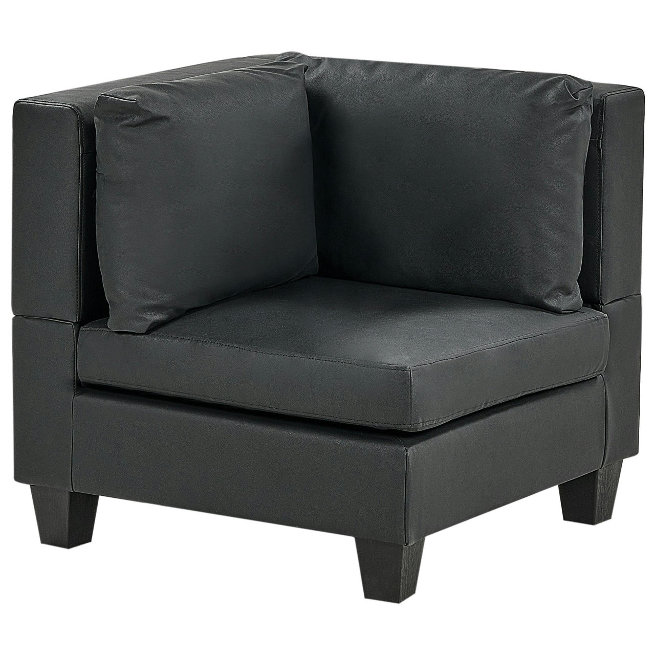 Unstad corner module synthetic leather black