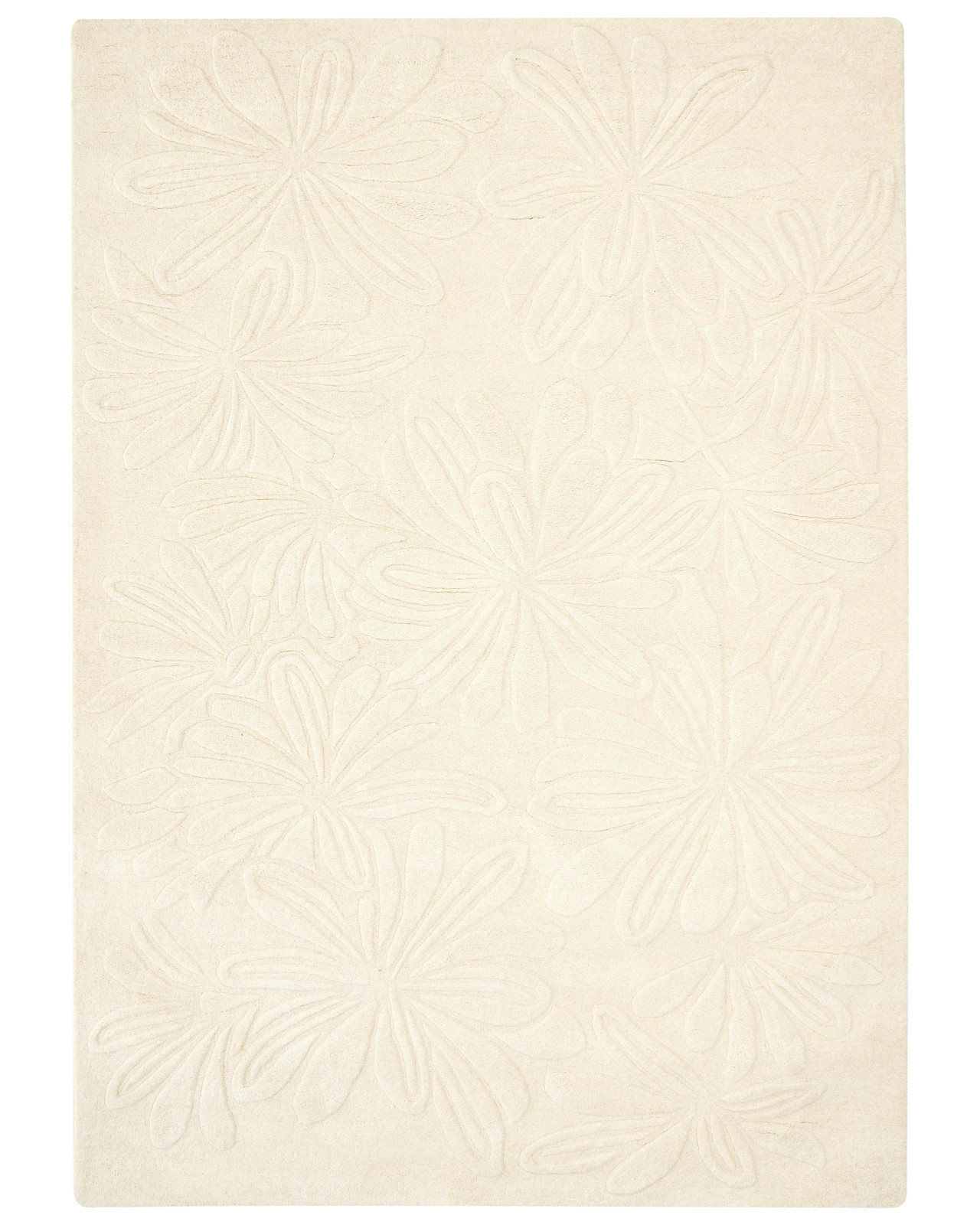 Tapete CHENNAI Creme claro 160 x 230 cm Viscose