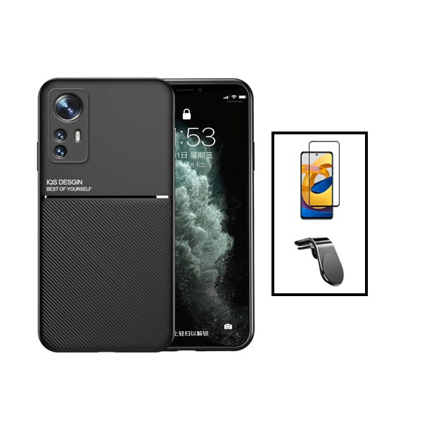 Magnetic Lux case with 5D Full Cover and universal magnetic mount for Xiaomi 12T Pro