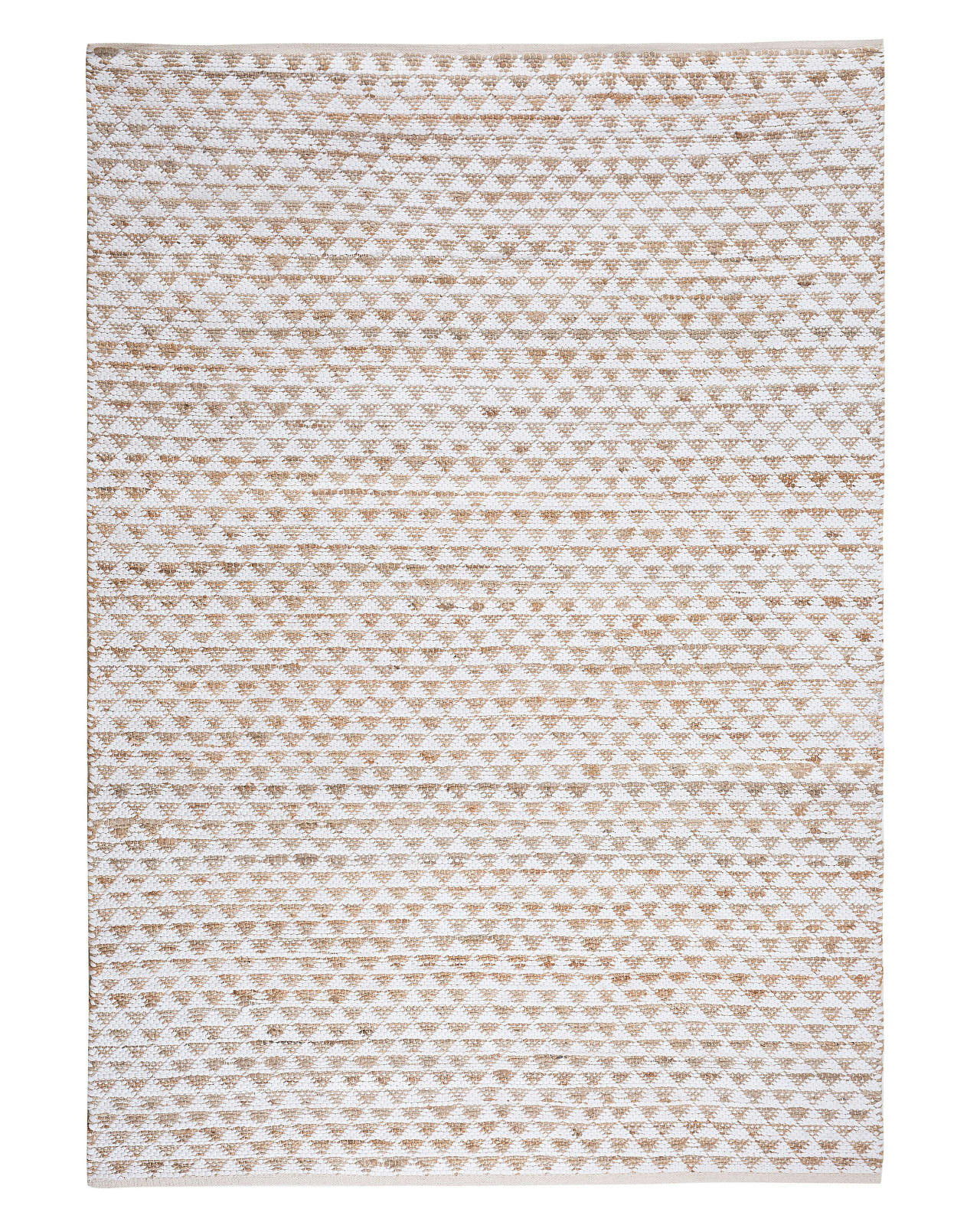 Tapete TUNCELI Creme 140 x 200 cm Algodão