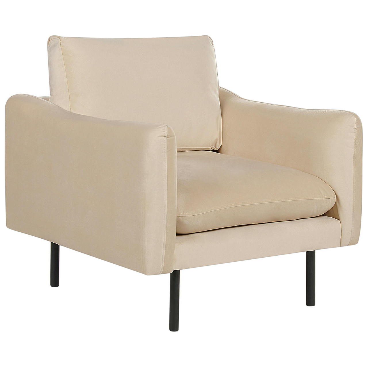 Sillón Vinterbro terciopelo crema