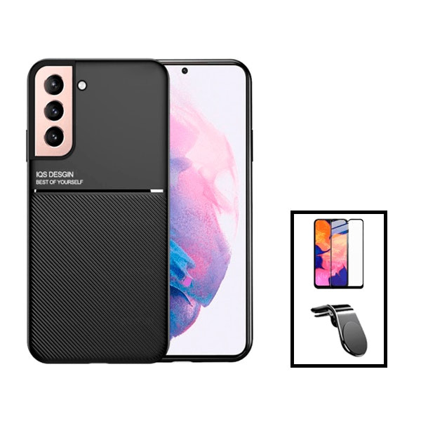 Magnetic case and 5D screen protector + universal magnetic mount for Galaxy S23
