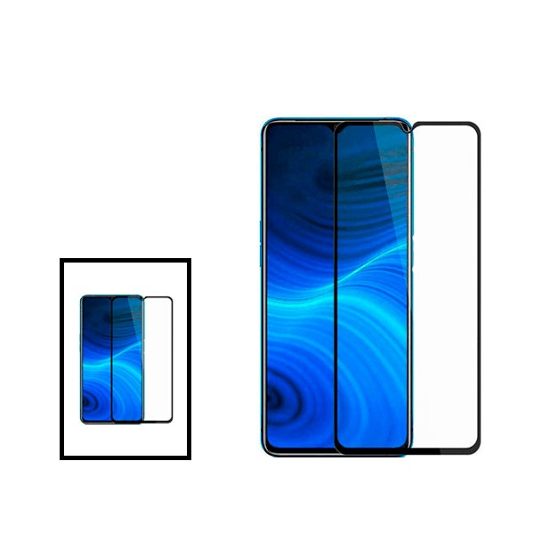 Protector de cristal templado Full Cover para Oppo A17 (pack de 2)