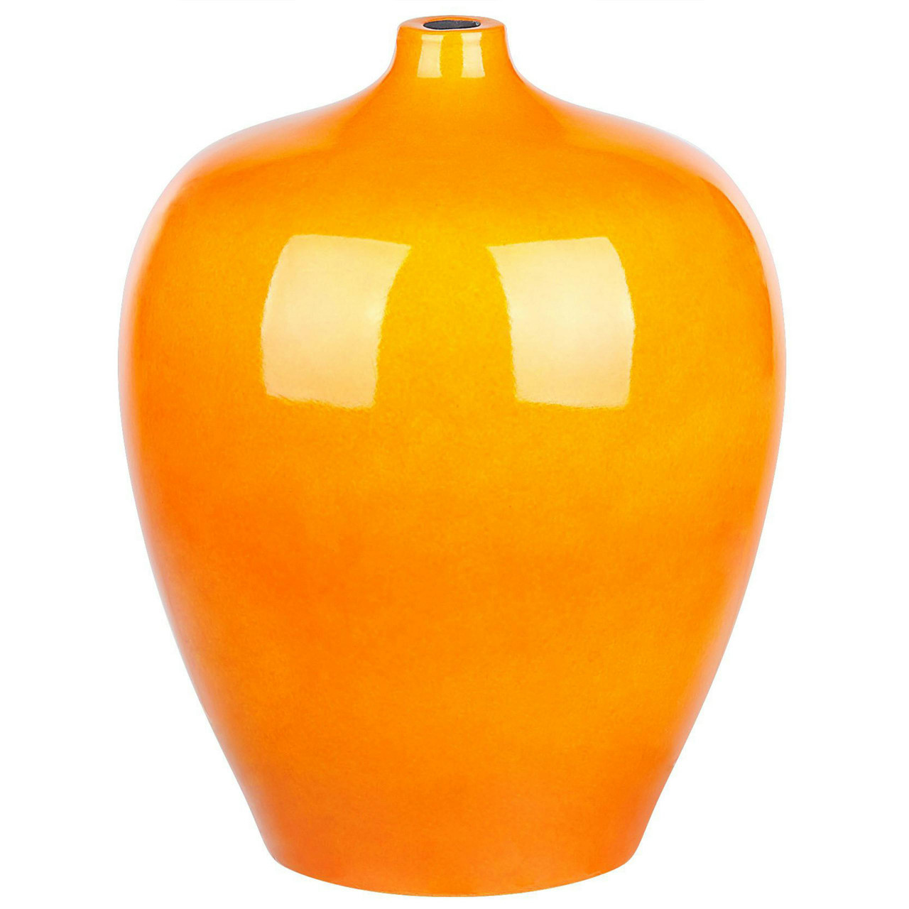 Jarro moderno de terracota naranja