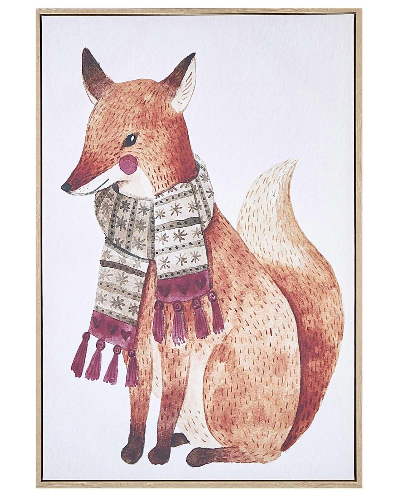 Tela MUCCIA Motivo animal 63 x 99 cm Castanho