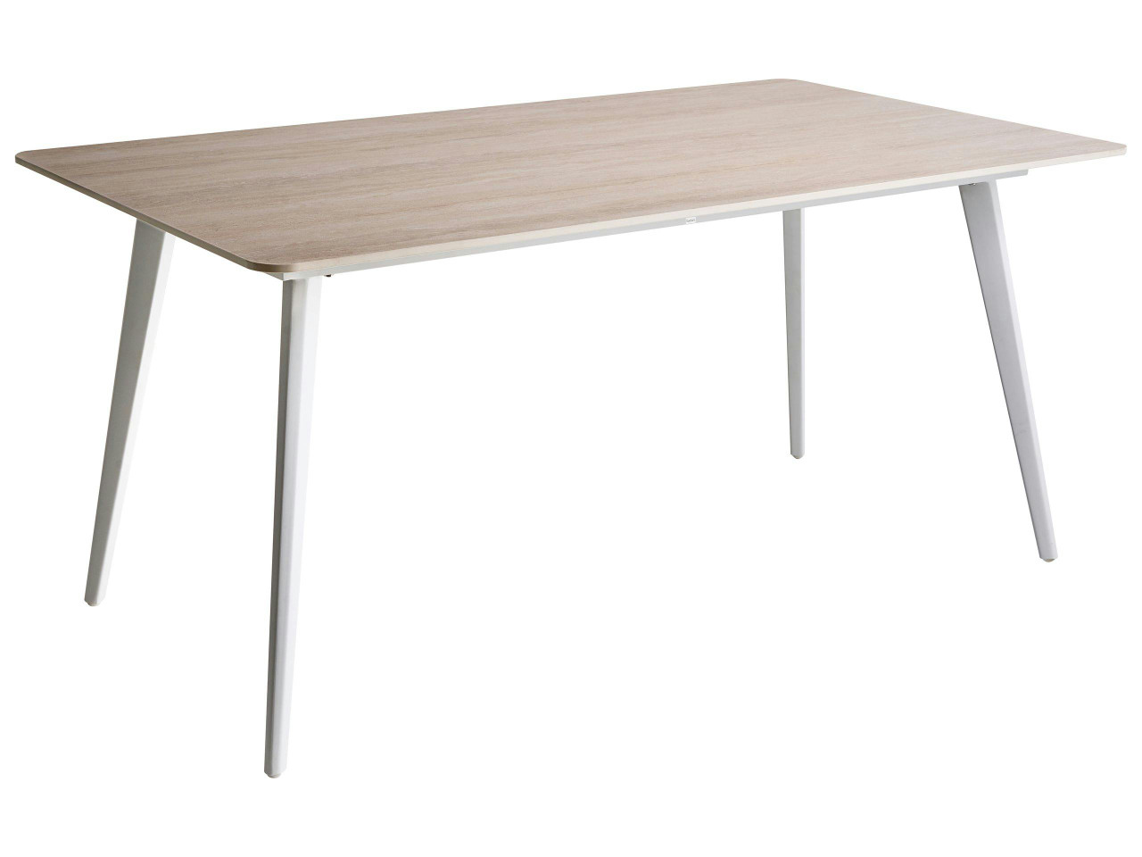 Mesa de refeição de jardim RODALLO 160 cm 90 cm Pedra Efeito travertino