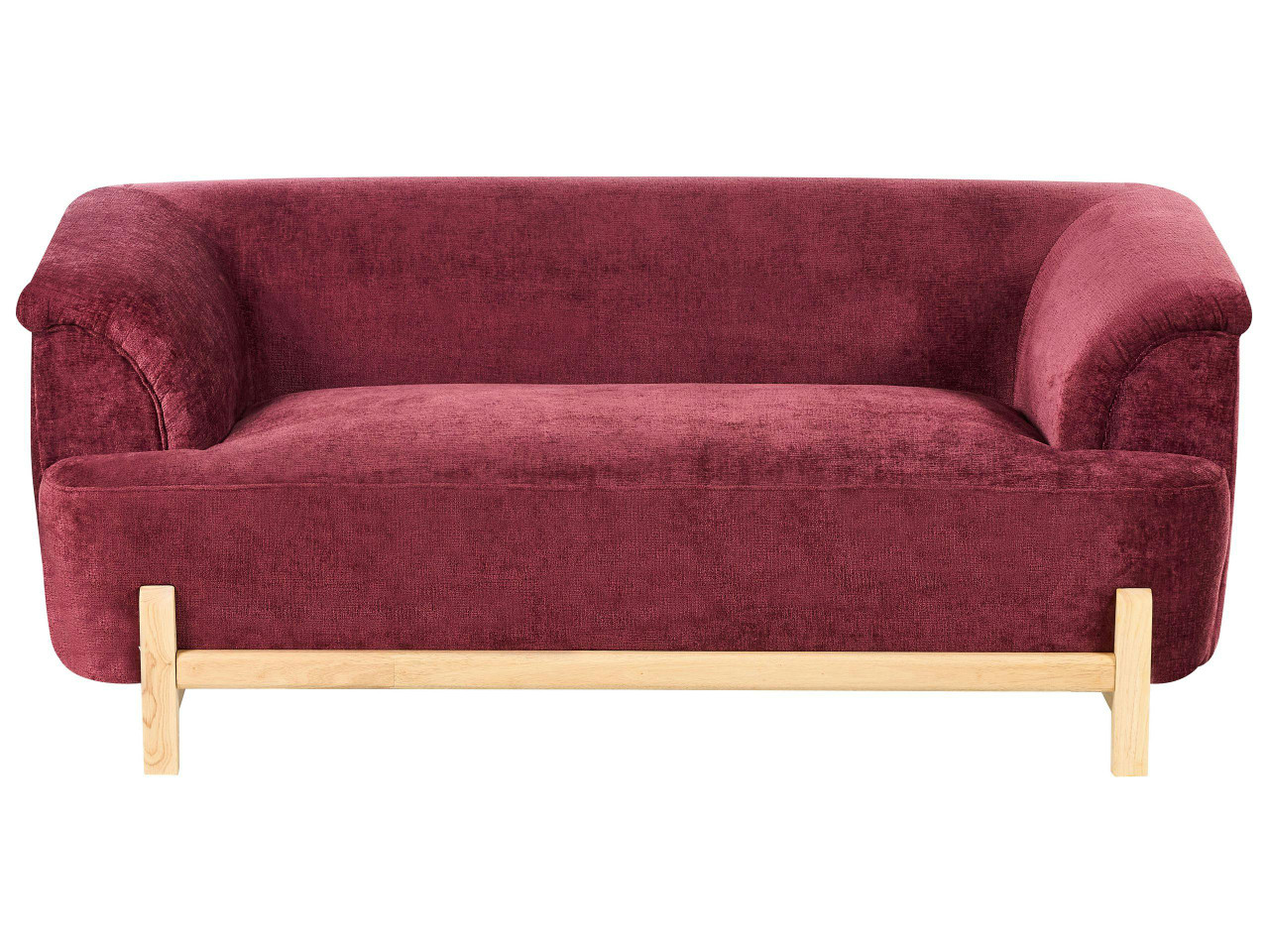 Sofá 2 lugares ALNOR Chenille Bordeaux