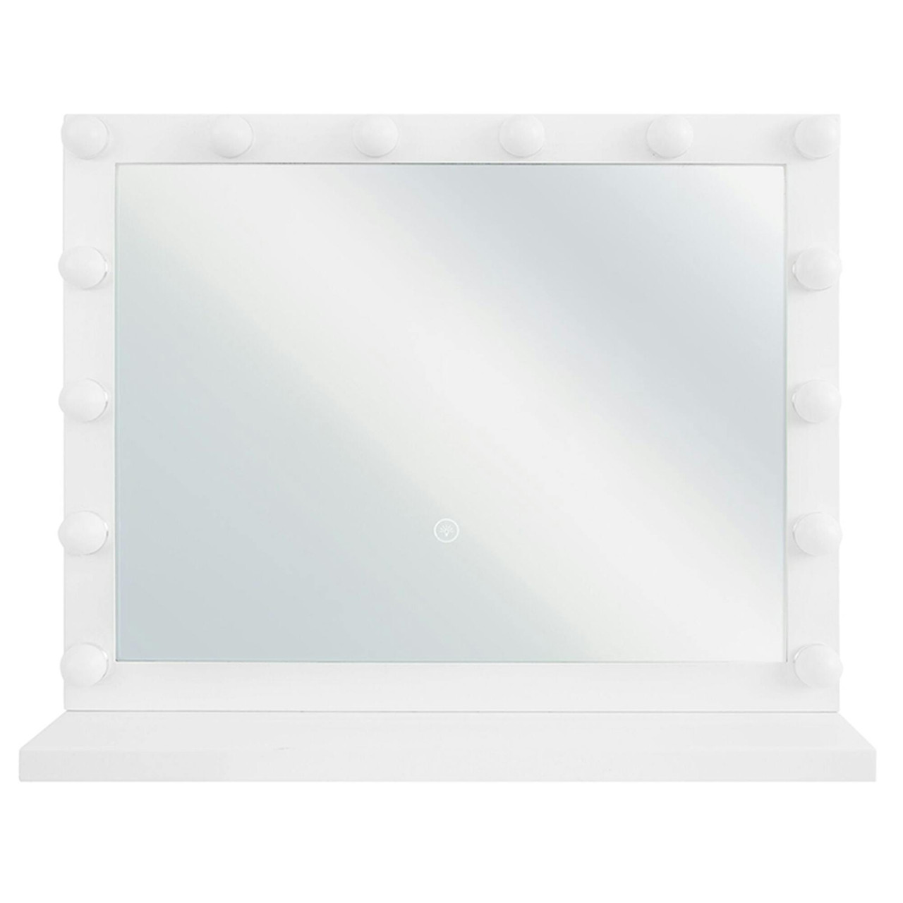 Beauvoir makeup mirror iron frame white with LEDs