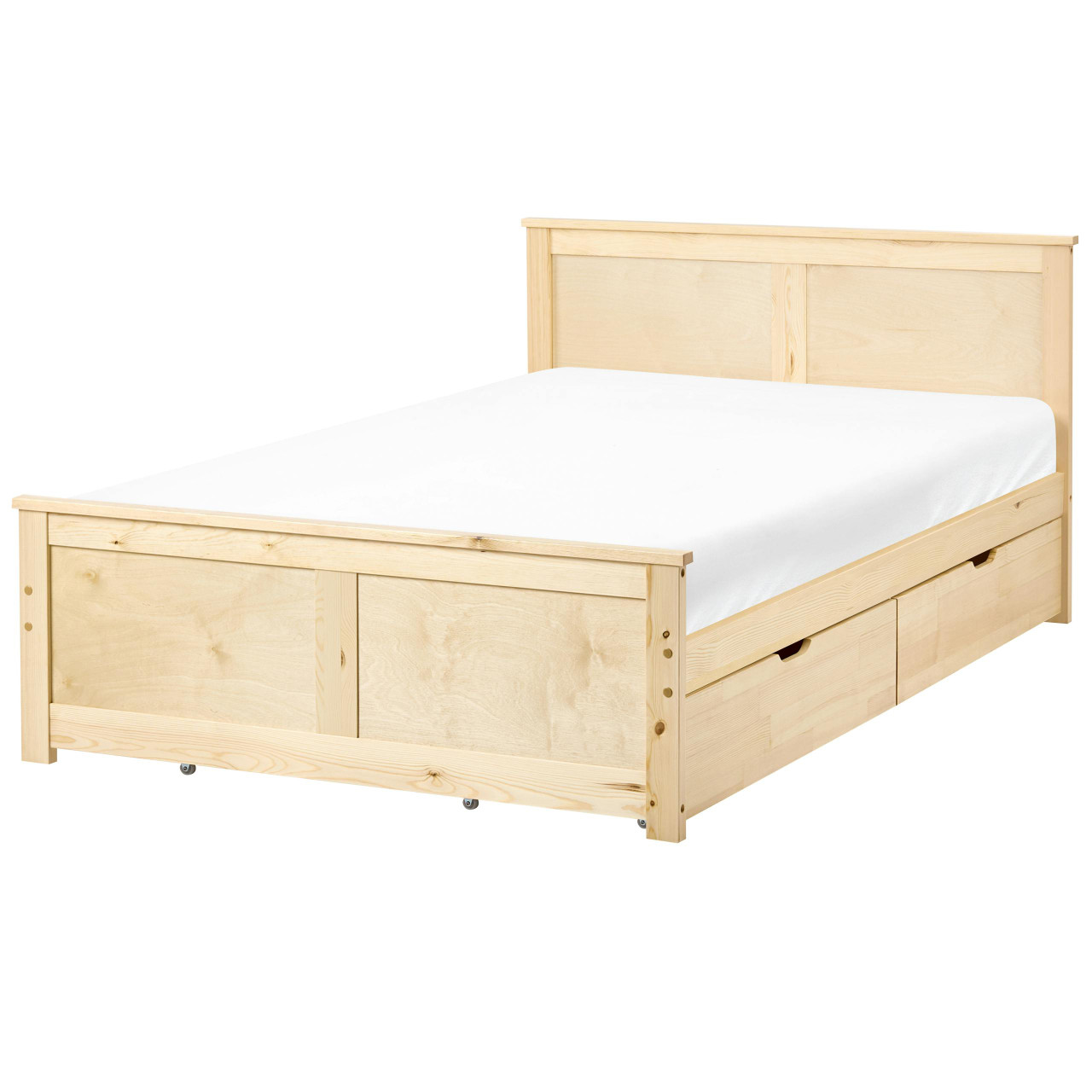 Estructura de cama Dauphin de pino con 4 cajones