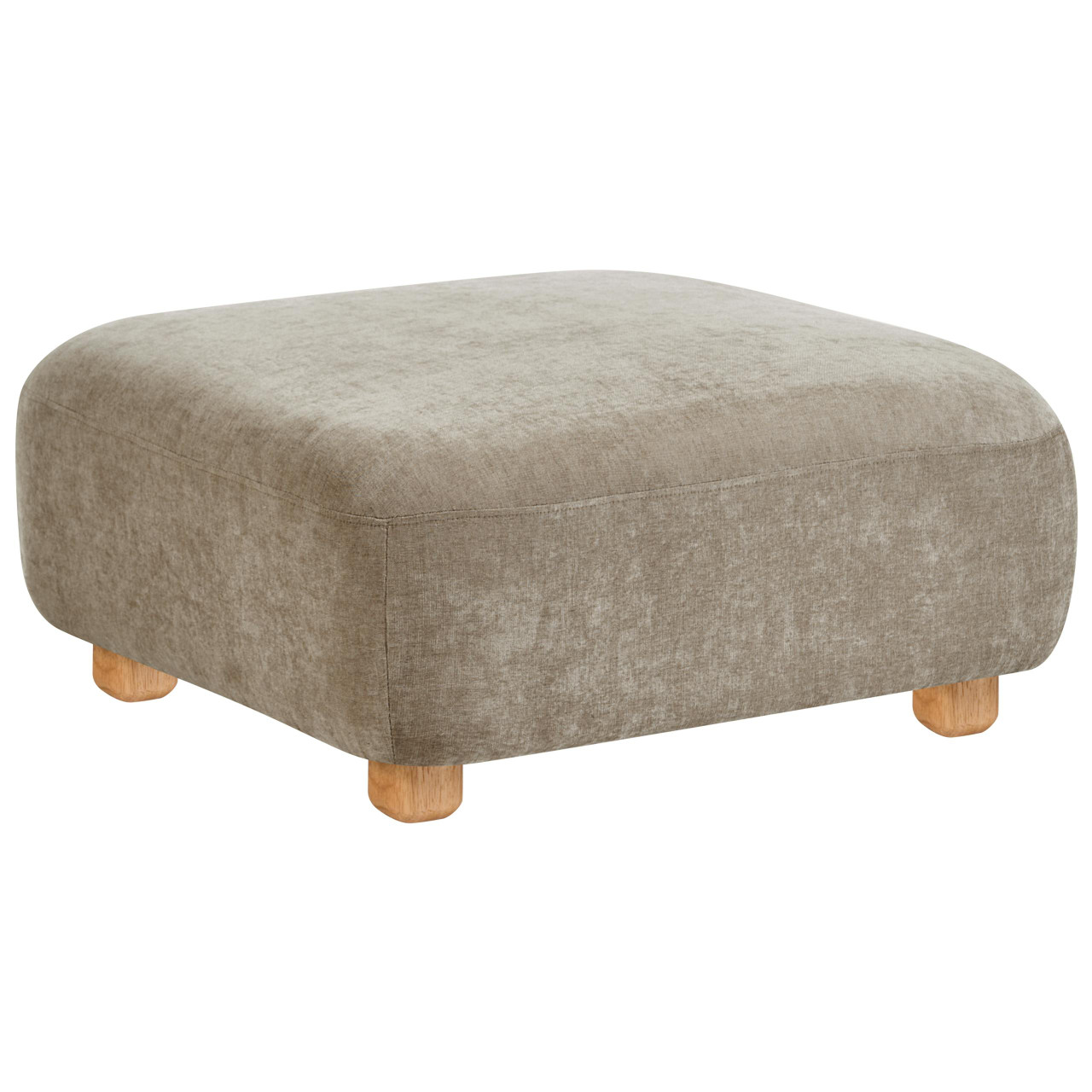 Reposapiés Amli rectangular tejido crema