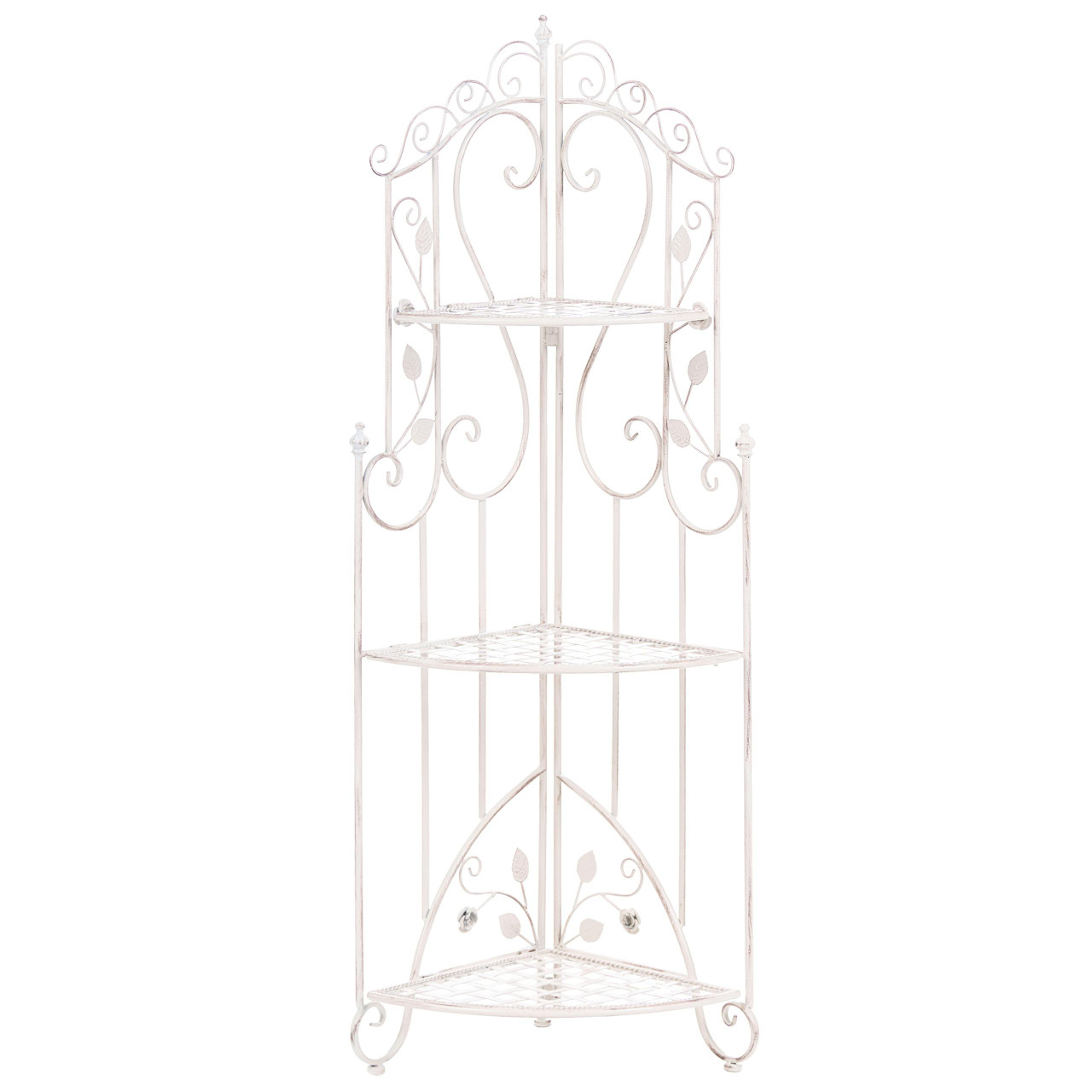 Tequendama bathroom shelf in powder-coated iron with 3 shelves