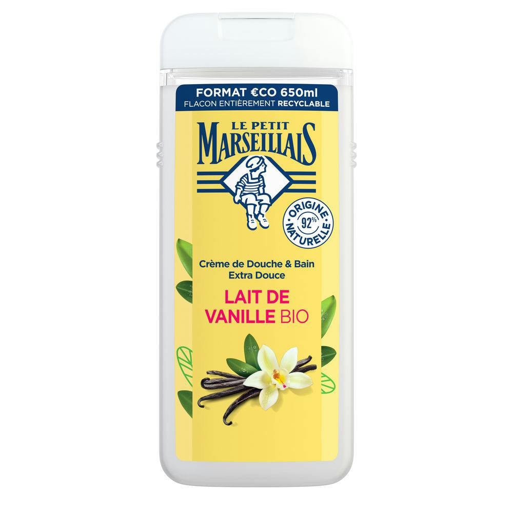 Gel de baño Le Petit Marseillais Vainilla y Leche 650 ml