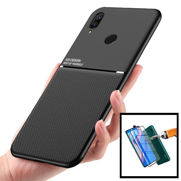 Kit Capa Magnetic Lux + 5D Full Cover para Huawei P Smart Z