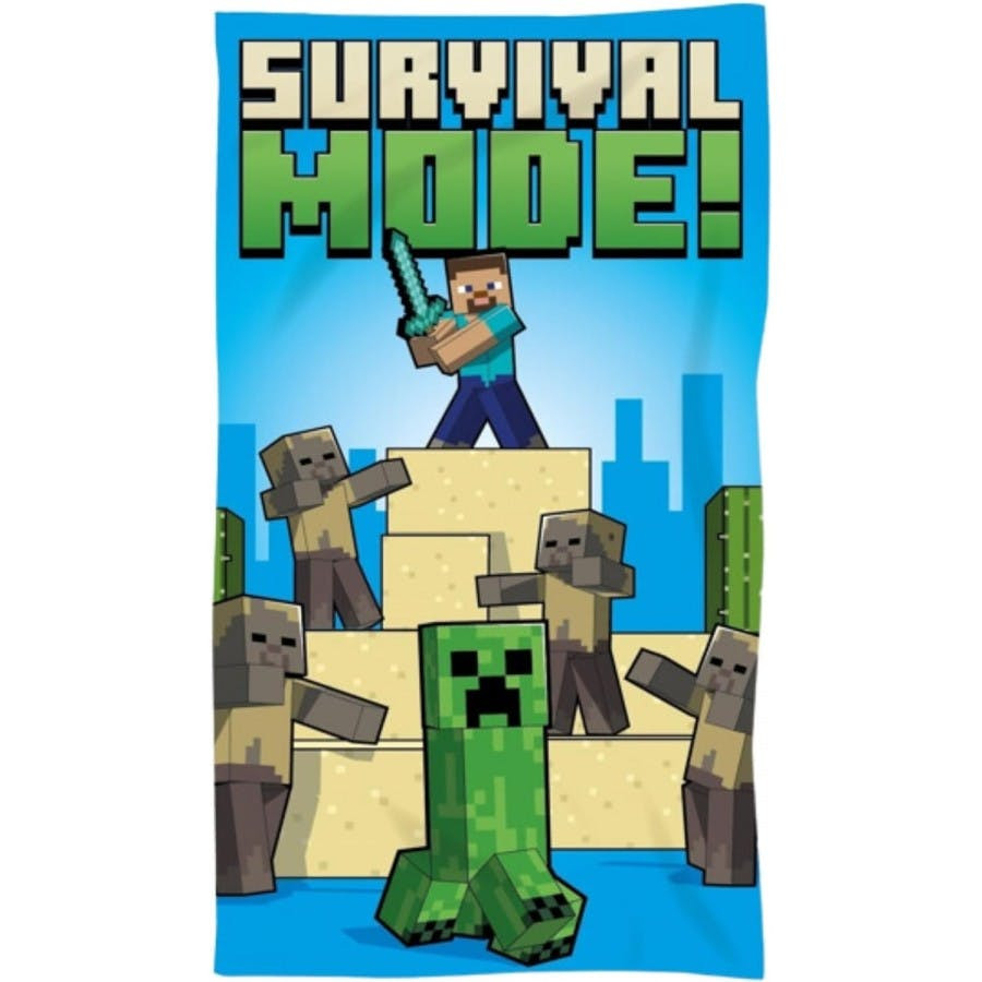 Toalla de playa microfibra Minecraft