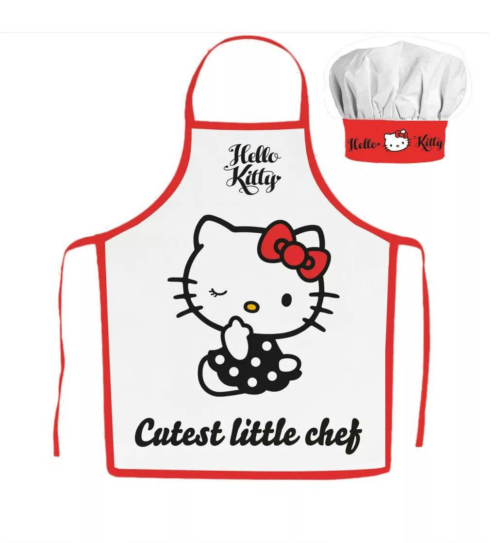 Apron and chef hat Hello Kitty for kids