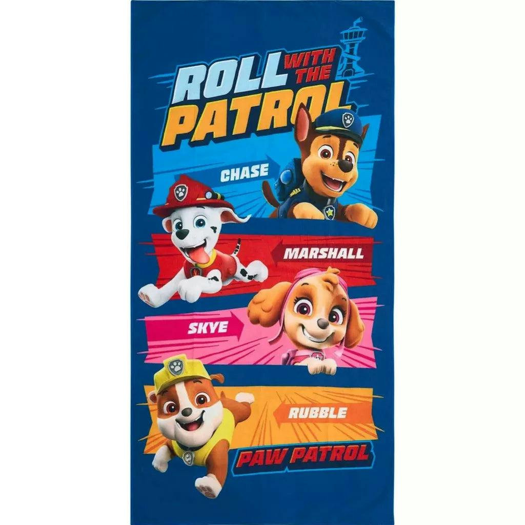 Toalha praia algodão Patrulha Pata Roll